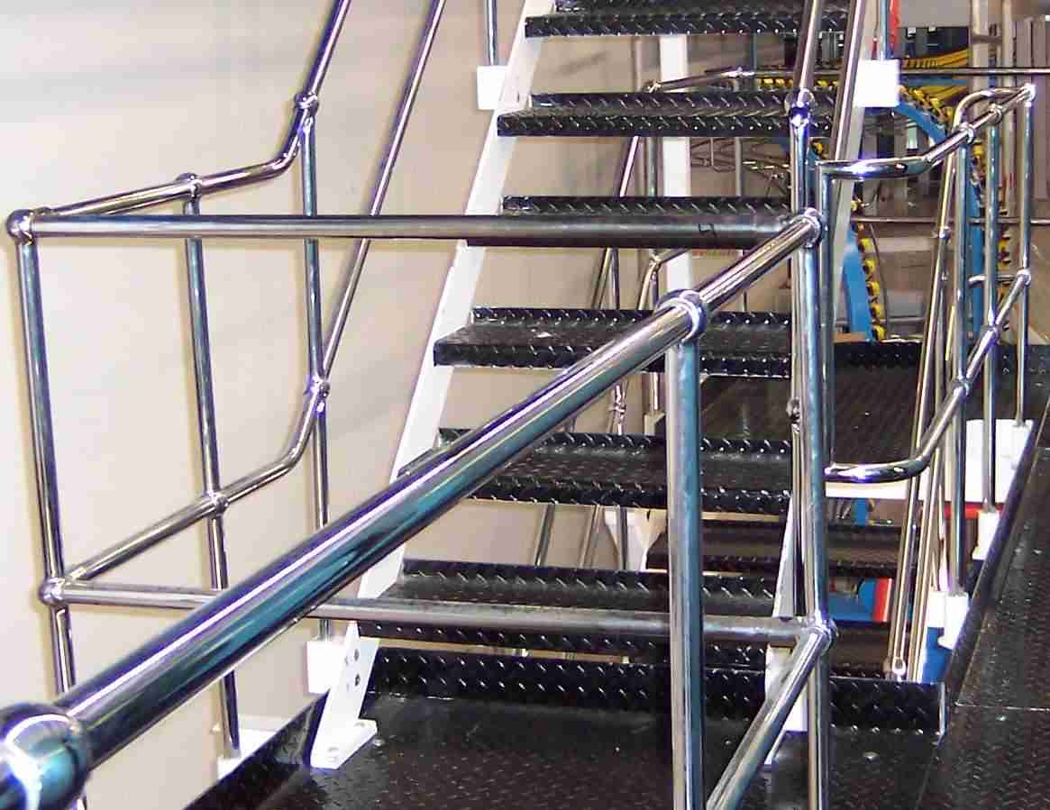 AD-Fabrication's Balustrading & Handrails in an Industrial Setting