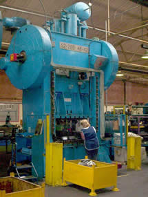 Regent Engineering (Pressings & Welded Assemblies) Walsall, West Midlands, UK -- example of 200t press